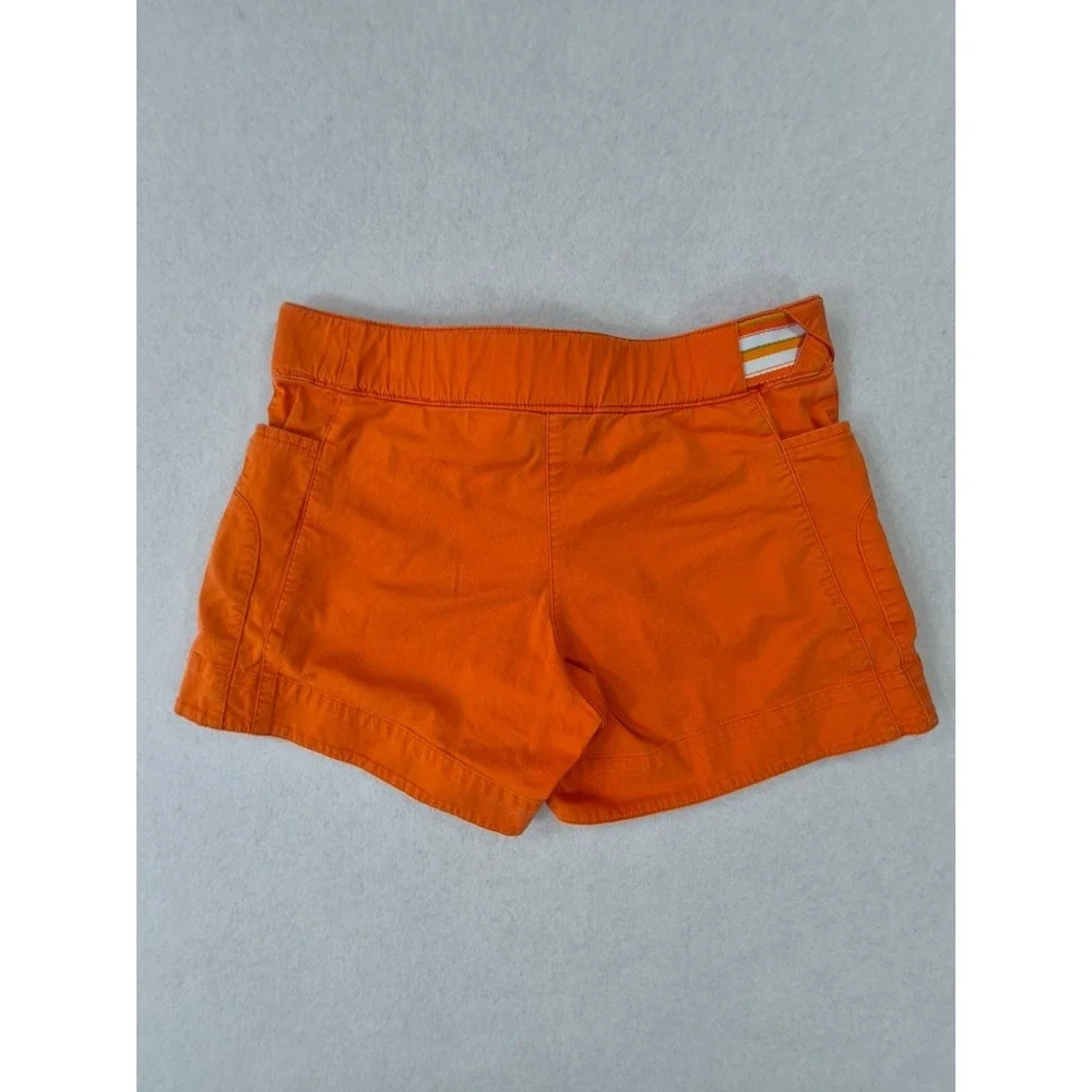 Nike Golf Women's Orange Belted Shorts Size XS Cotton Stretch